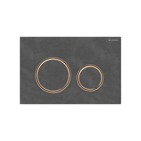 Bedieningsplaat Sigma21 leisteen/rood goud