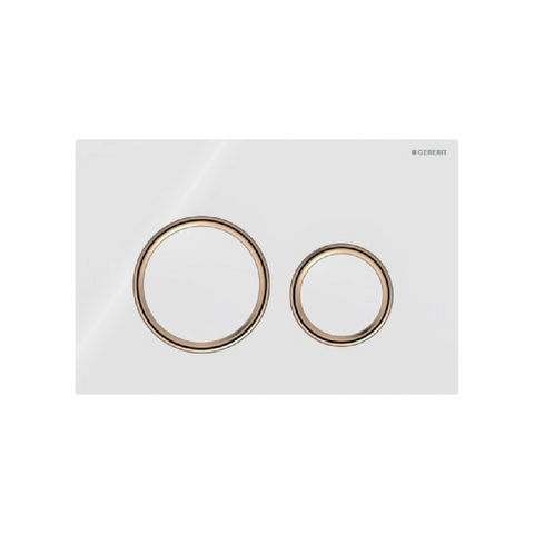 Bedieningsplaat Sigma21 wit/rood goud