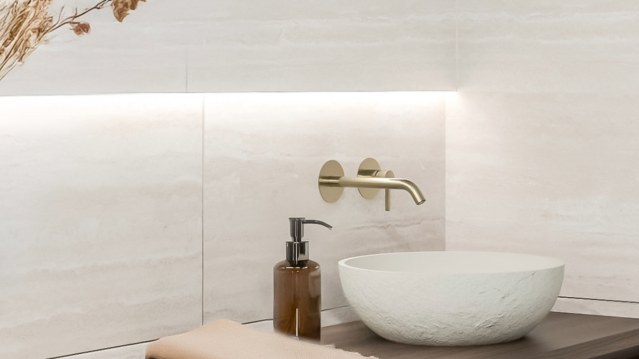 Warm en uitnodigend: Soft Minimalism badkamer