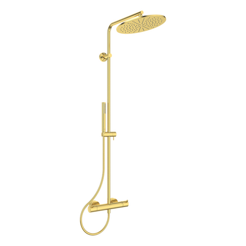 Douchesysteem Ceratherm T125 geborsteld goud