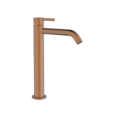 Verhoogde wastafelkraan Vivo Brushed Copper