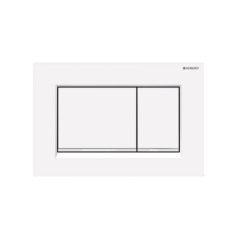 Bedieningsplaat Sigma30 wit/chroom
