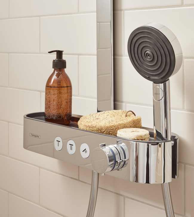 Pulsify opbouw regendouche chroom plankje