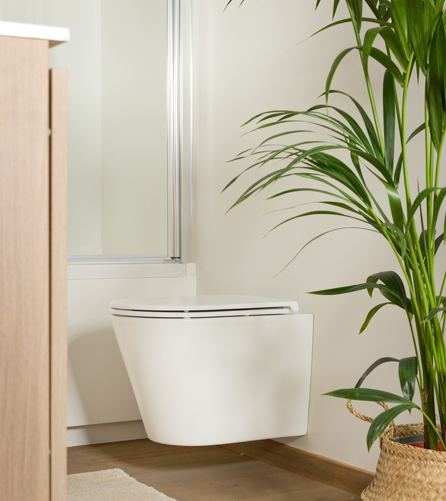 Toilet in badkamer