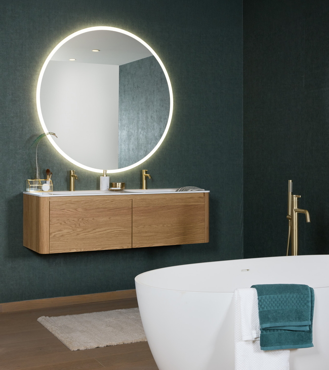 Onverwachte kleuren die je badkamer een wow-factor geven