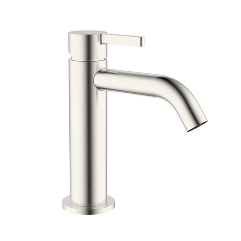 Wastafelkraan Vivo Brushed Nikkel met coldstart