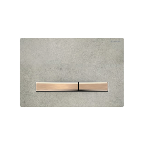 Bedieningsplaat Sigma50 betonlook/rood goud