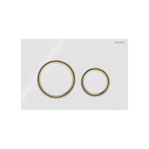 Bedieningsplaat Sigma21 wit/goud