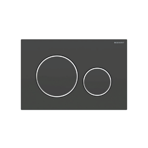 Bedieningsplaat Sigma20 zwart/chroom