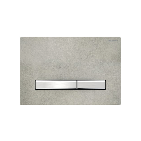 Bedieningsplaat Sigma50 betonlook/brushed chroom