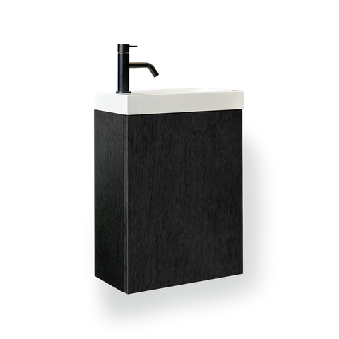 Wastafelkast Thiny met 1 deur Raven Oak